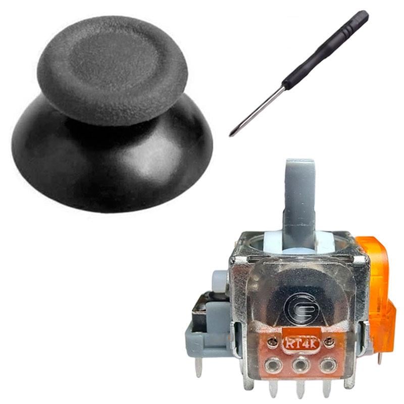 Электромагнитный 3D-механизм геймпада PS4 TMR/стик V2 с отверткой Серый