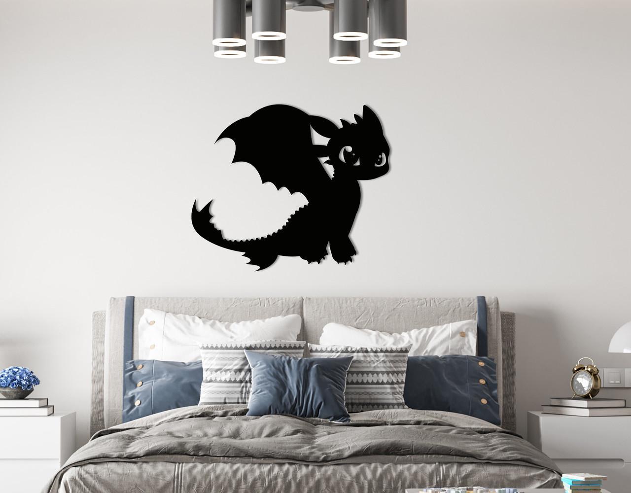 Декоративное панно на стену Upwood Decor Dragon 60х70,8 см Black (1569852467)