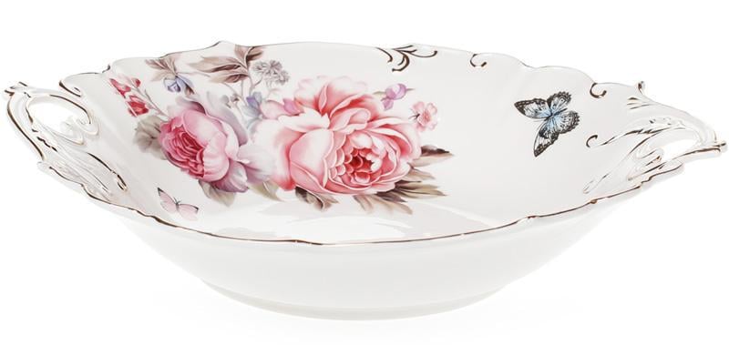 Салатник фарфоровый Версаль 30х28х6 см с ручками Салатник фарфоровый Версаль 30х28х6 см с ручками