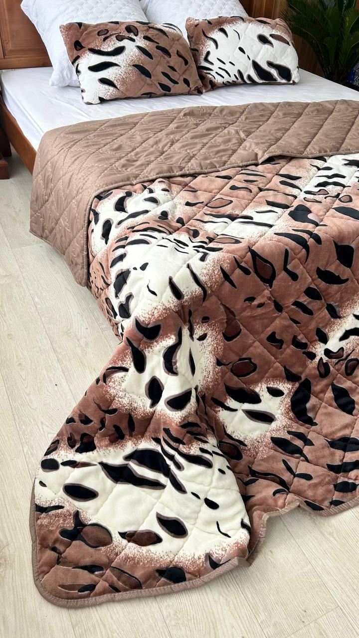 Покрывало стеганое 220х240 см Коричневый (Д-Мpled+poduska005-01) - фото 9