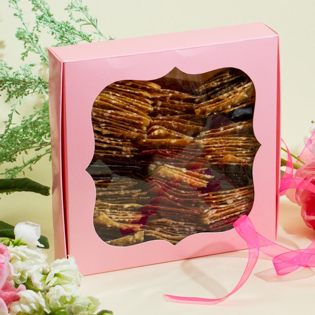 Набір пастили подарунковий Чіпси Асорті 200 г Рожевий (FS-05023/6)