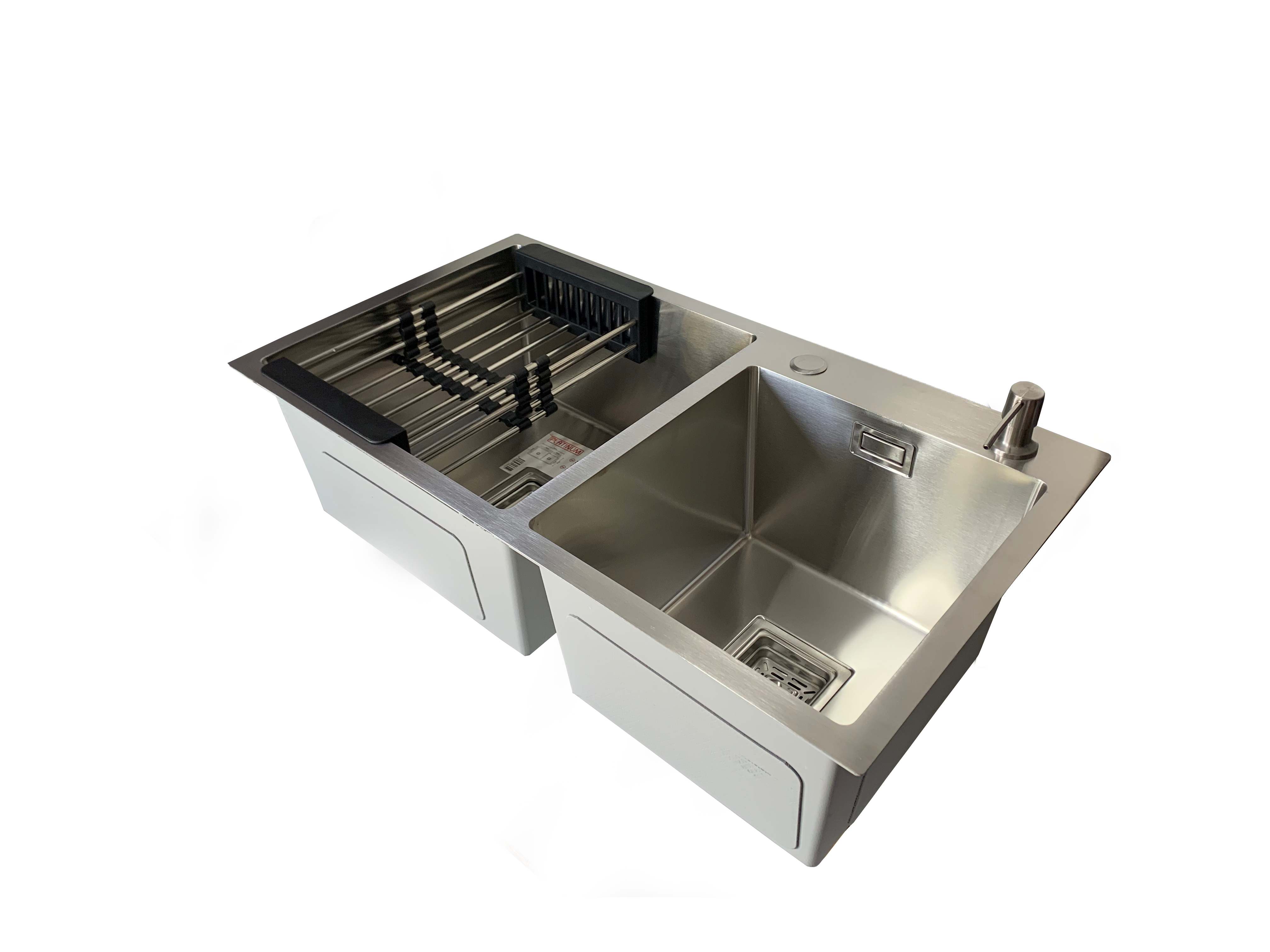 Мойка для кухни Platinum Handmade на две чаши 78x43 см (808f826d) Мойка для кухни Platinum Handmade на две чаши 78x43 см (808f826d)