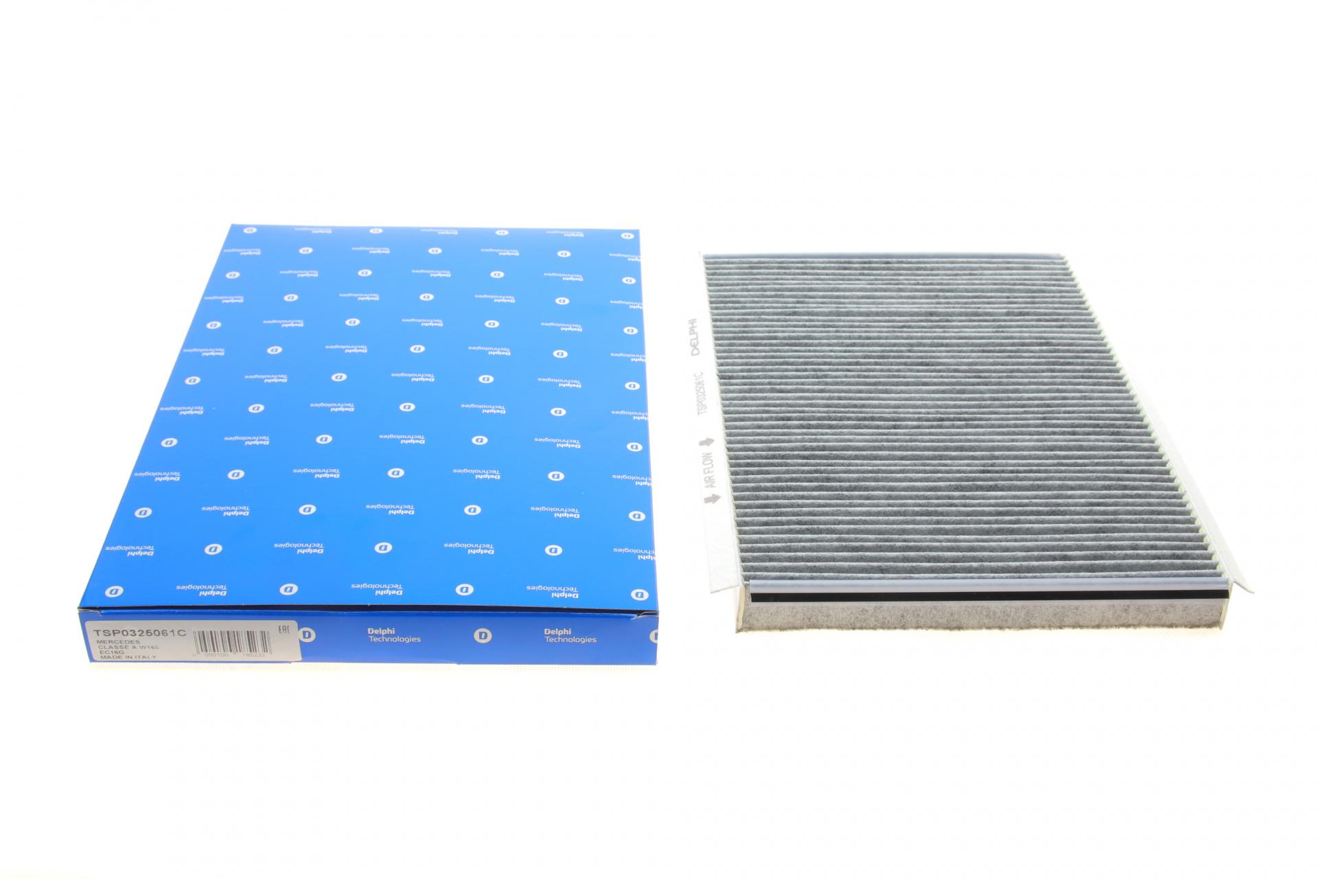 Фільтр салону DELPHI для MB A-class W168 97-04 вугільний (TSP0325061C)