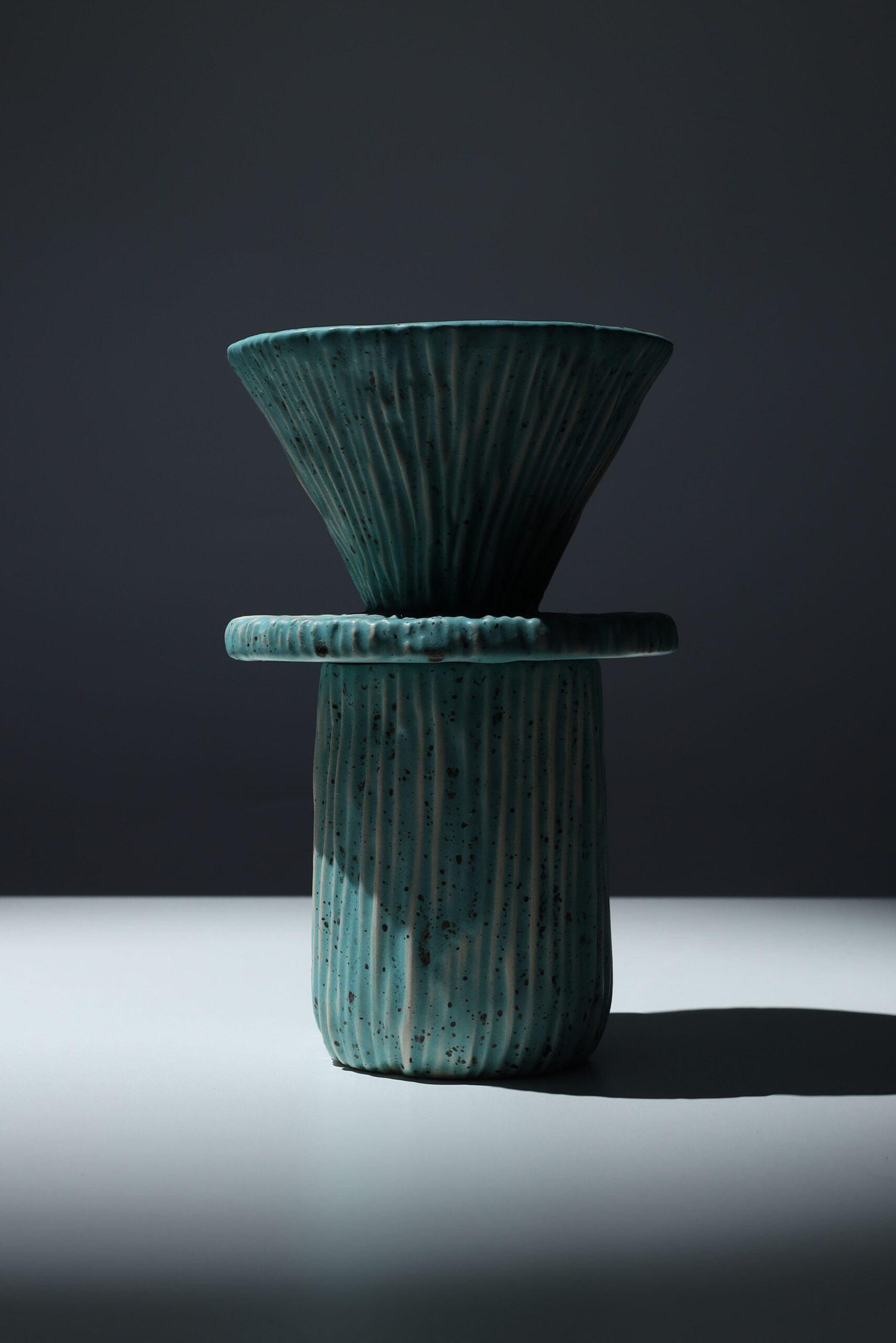 Набор кофейный Лагуна пуровер/воронка V60/чашка ручной работы (POV-005) - фото 9