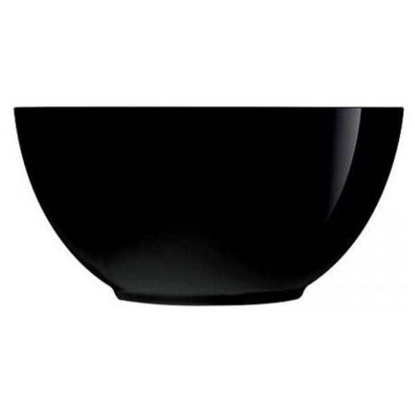 Салатник Luminarc Diwali Black круглий склокераміка d 21 см Чорний (P0790) - фото 2 Салатник Luminarc Diwali Black круглий склокераміка d 21 см Чорний (P0790) - фото 2
