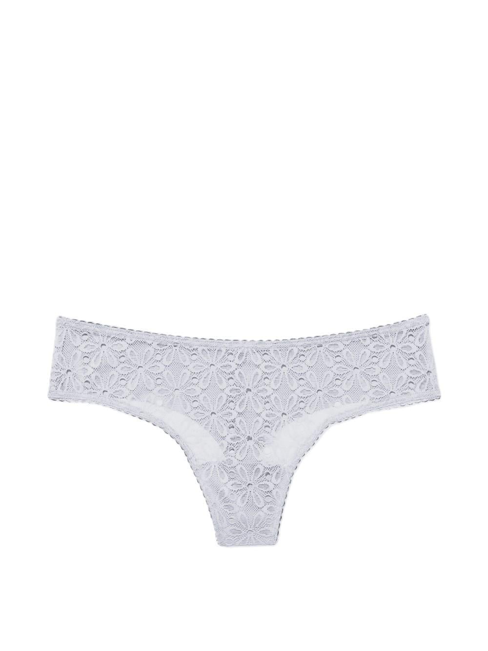 Трусики стринги Victoria's Secret Lace Thong Panty White S Белый (26476337)