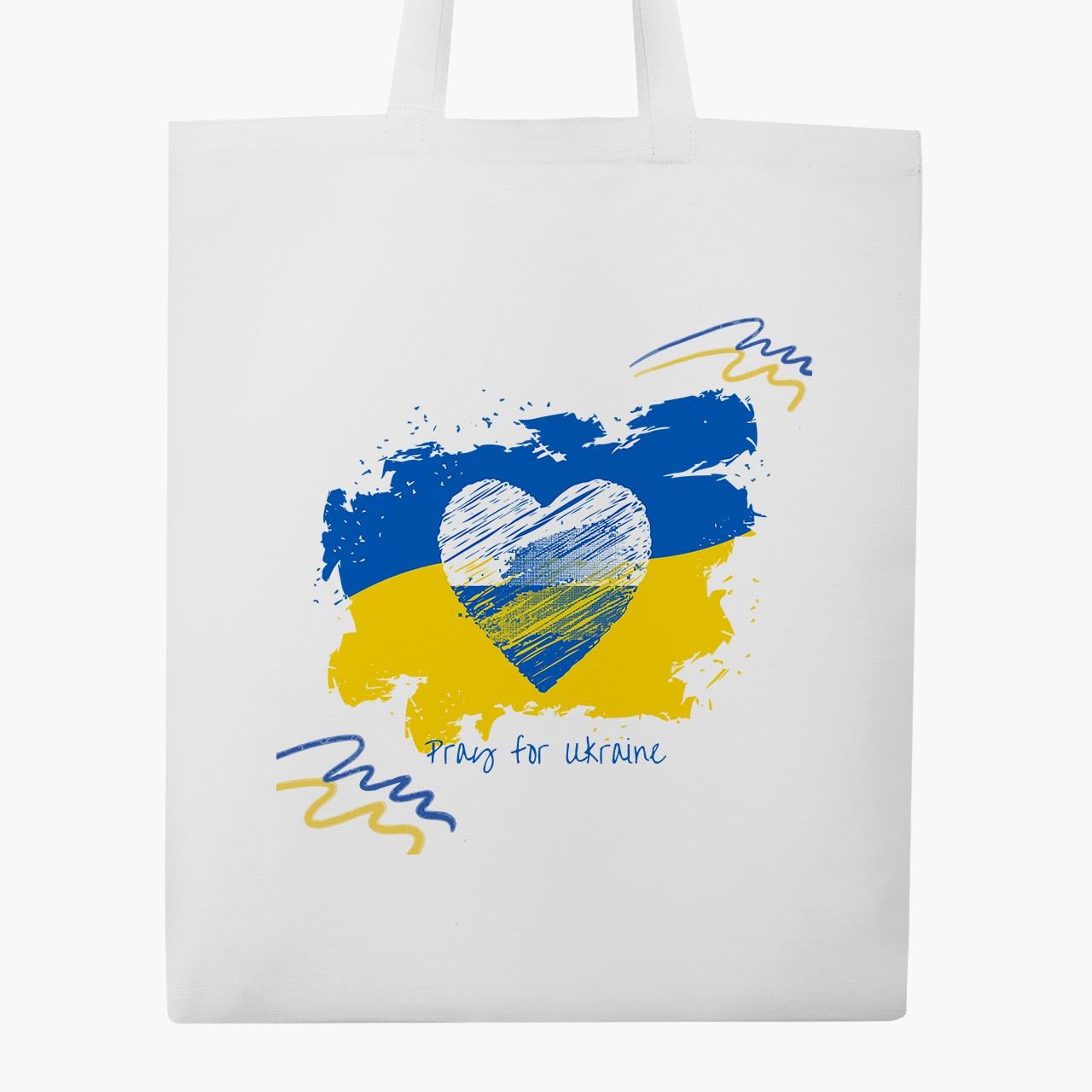 Сумка эко "Мир для Украины" Белый (9227-3698-4)