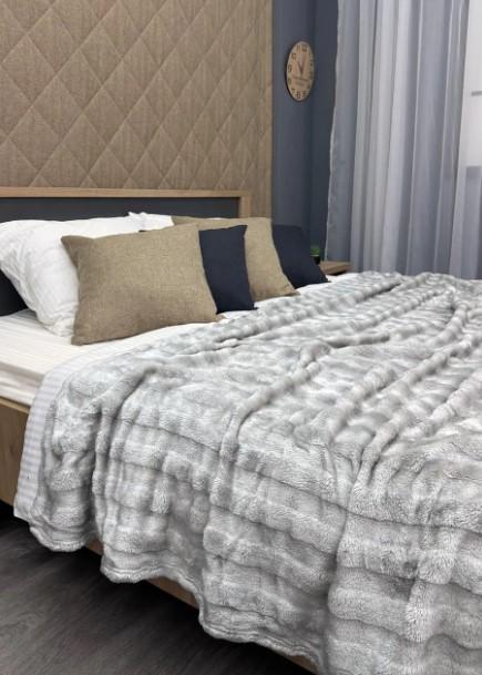 Покривало на ліжко Soft Night 200х230 см Світло-сірий (87-138) - фото 2 Покривало на ліжко Soft Night 200х230 см Світло-сірий (87-138) - фото 2