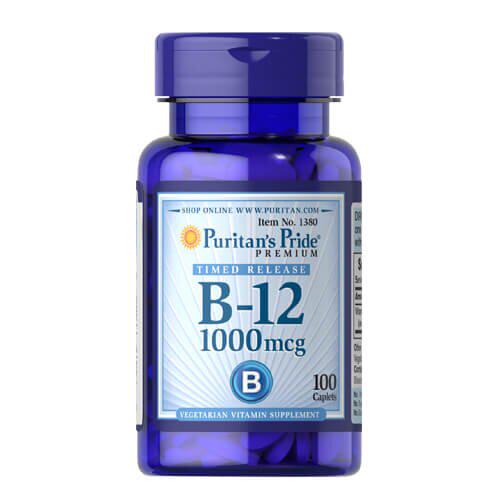 Кобаламин B-12 Puritan's Pride Vitamin B-12 1000 mcg Timed Release 100 caplets (01380)