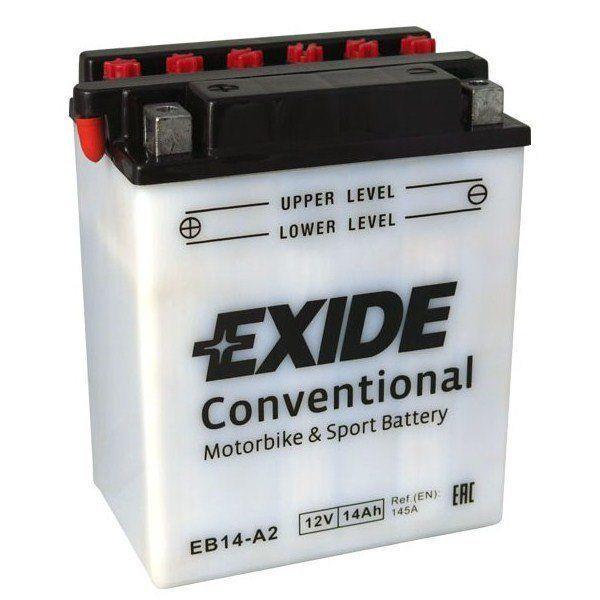 Аккумулятор мото EXIDE CONVENTIONAL 6СТ-14 Ah Аз 12V 145А EN EB14-A1 (98027)