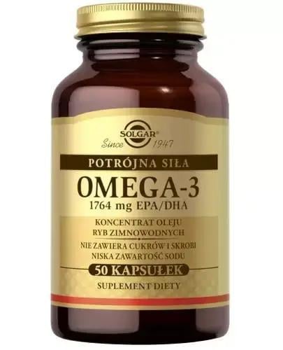 Диетическая добавка Solgar Омега-3 Тройная сила 1764 мг 50 капсул (31230198)