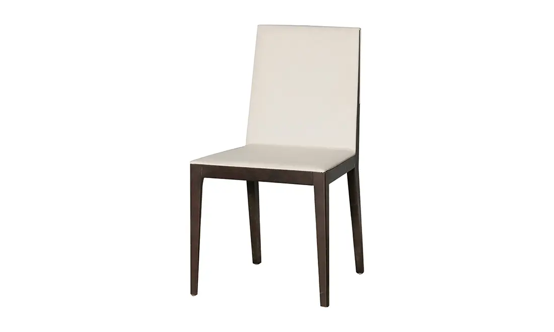 Стілець Его венге масив дерева екошкіра Білий