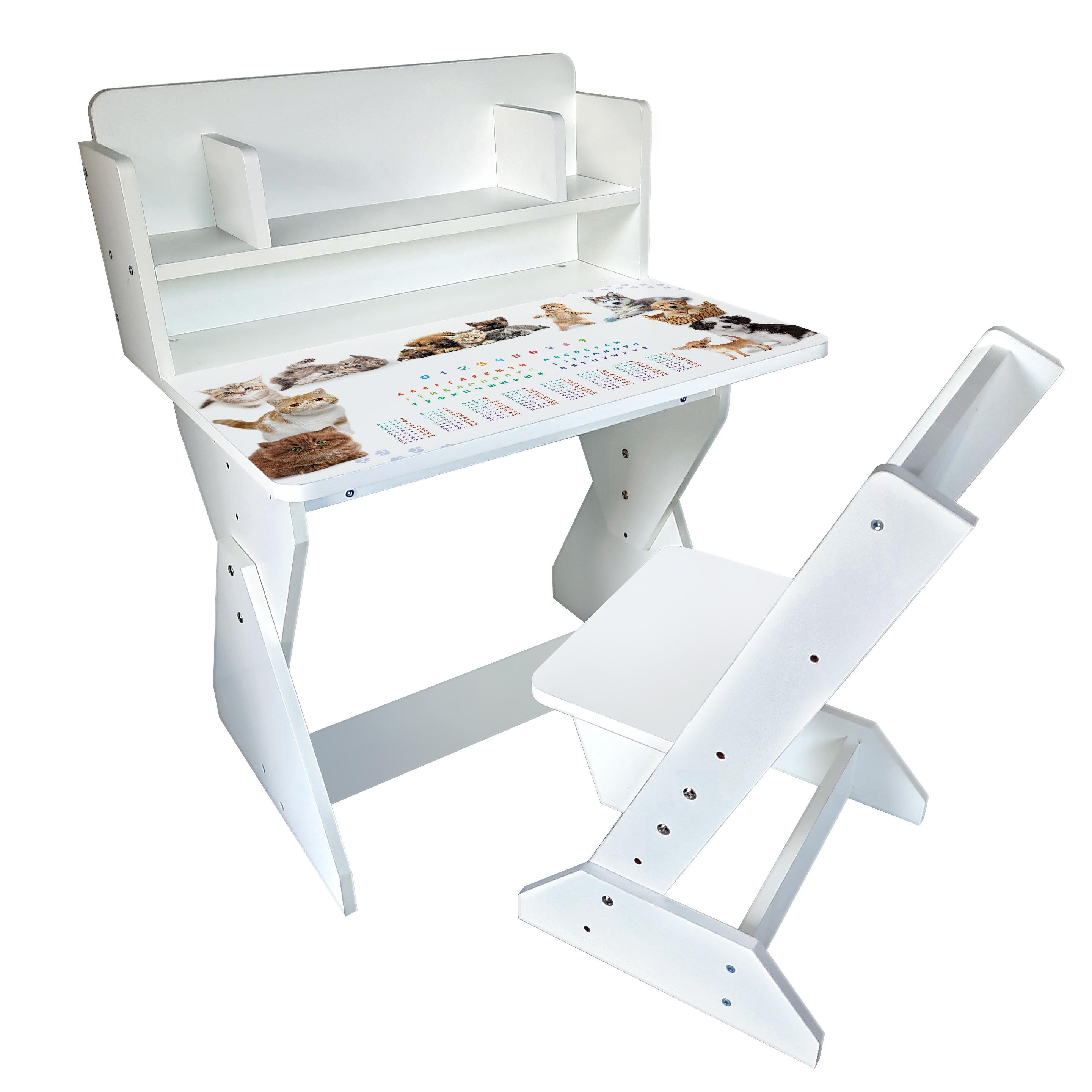 Парта зі стільчиком Holy Wood П01 регульована з малюнком Котики-песики (18136718) - фото 1 Парта зі стільчиком Holy Wood П01 регульована з малюнком Котики-песики (18136718) - фото 1