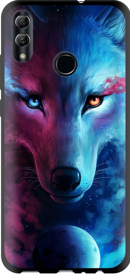 Чехол на Huawei Honor 10 Lite Арт-волк (3999b-1618-42517)