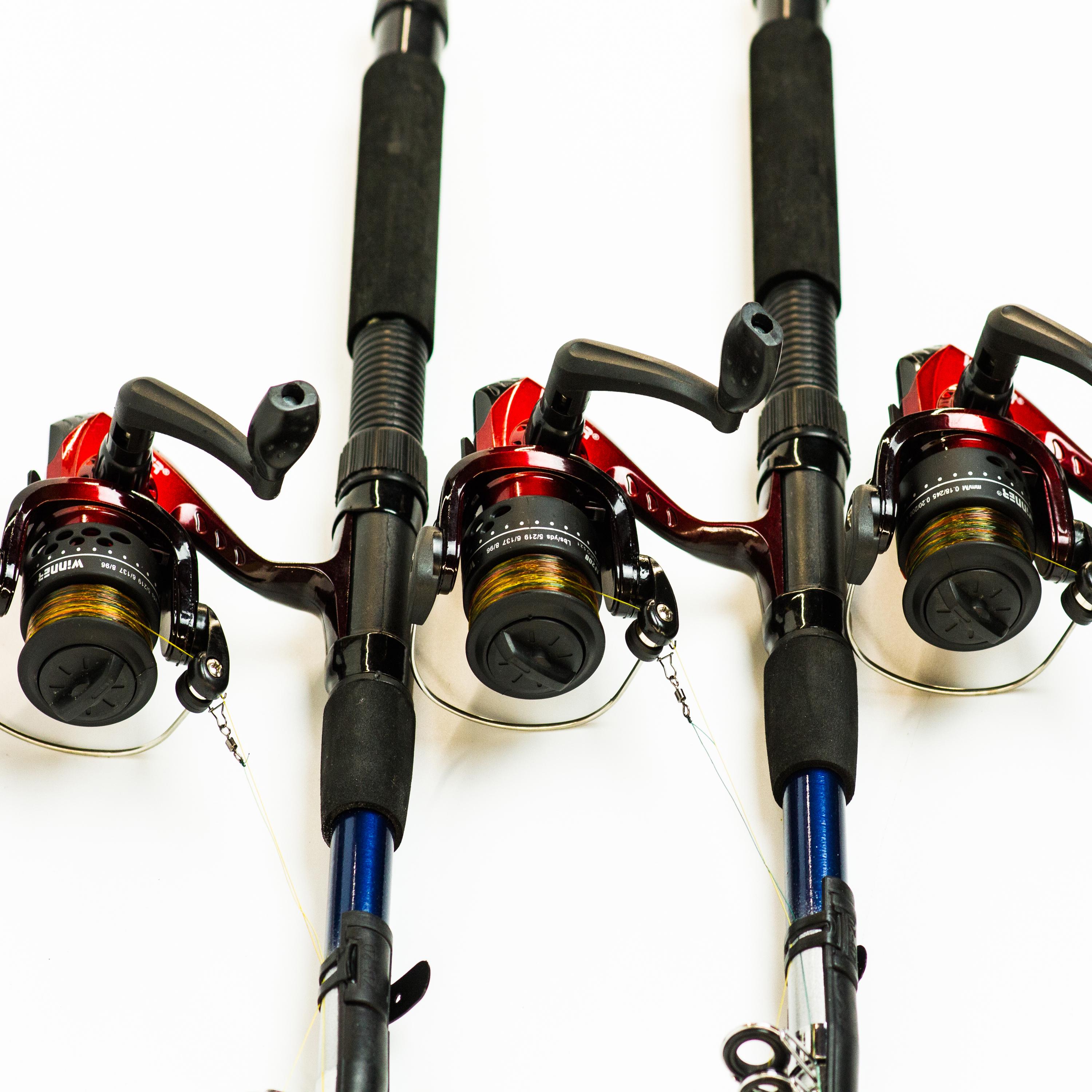 Спиннинги SR 2,1 м с катушками в сборе 3 шт. - фото 2 Спиннинги SR 2,1 м с катушками в сборе 3 шт. - фото 2