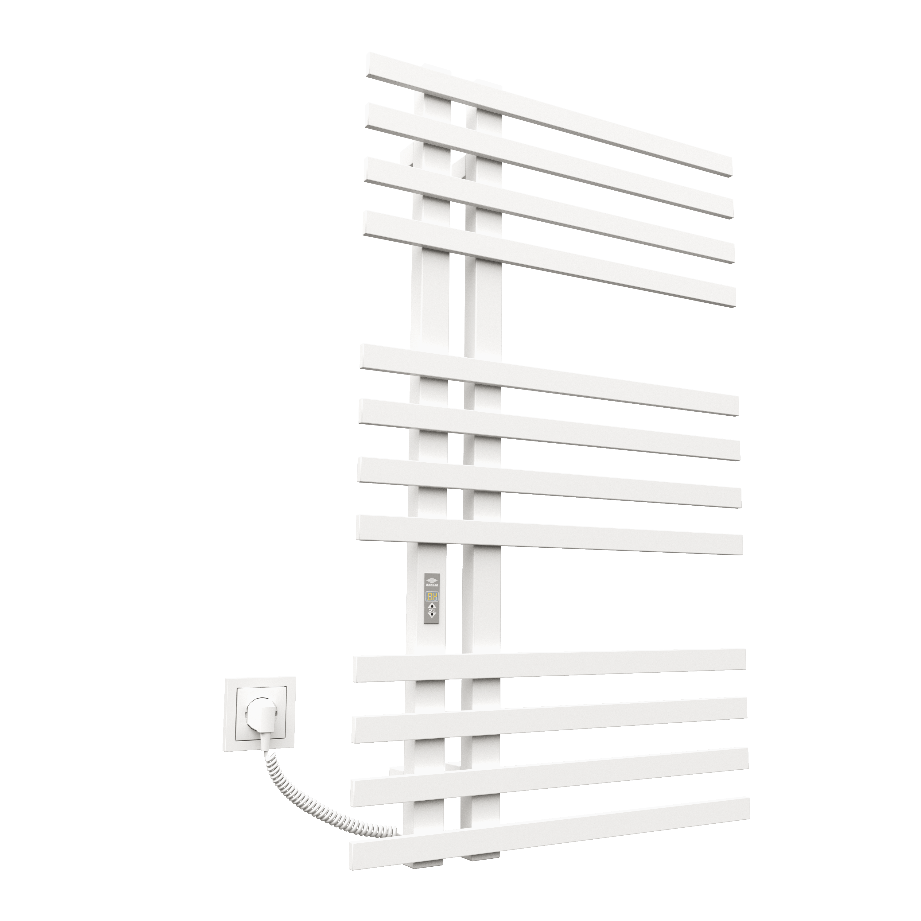 Полотенцесушитель KOSSER Браш 1000х600 мм EL с таймером Белый (ДБ02ELW)