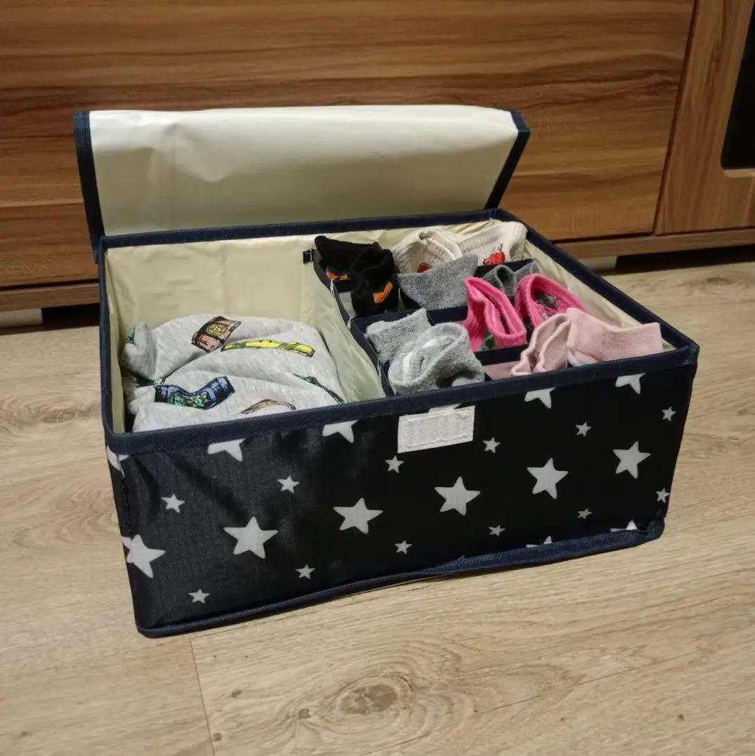 Органайзер для нижнего белья и носков 12 ячеек/1 большое отделение (ОДШ-124-11) - фото 4 Органайзер для нижнего белья и носков 12 ячеек/1 большое отделение (ОДШ-124-11) - фото 4