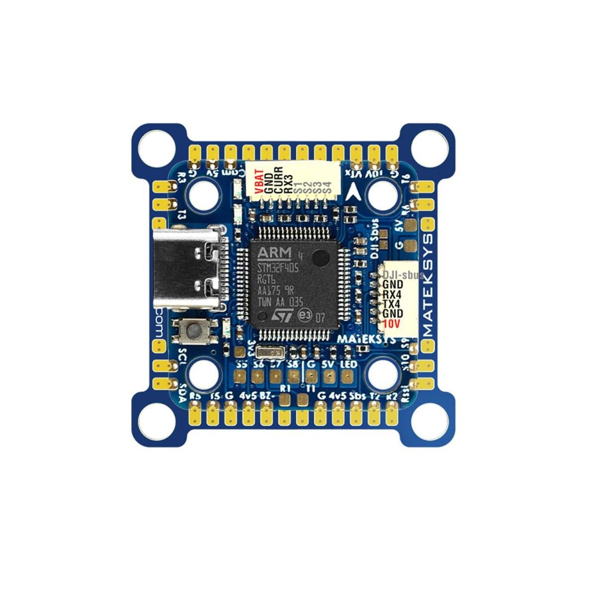 Полетный контроллер Matek F405-miniTE для крыльев 20/30,5 мм совместим с Ardupilot INAV для БПЛА самолетного типа (00-00025345)