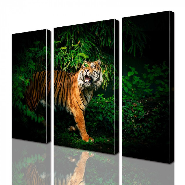Картина модульная ArtStar Тигр ADJ0109 150х180 см 3 части