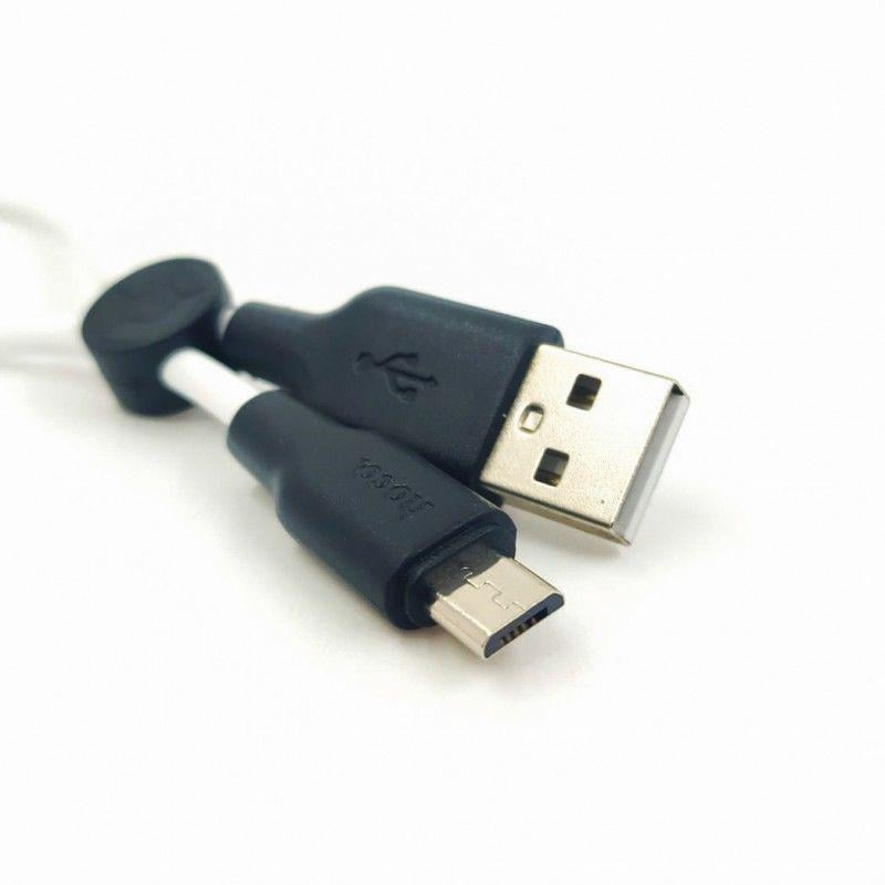 Кабель Hoco X21 сверхпрочный силиконовый USB/Micro USB 0,25 м White (19838) - фото 3