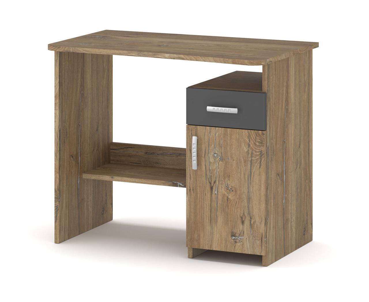 Стол письменный Мебель Сервис Ровесник 89х55х73,8 см Дуб Флагшток/Серый (23332558) Стол письменный Мебель Сервис Ровесник 89х55х73,8 см Дуб Флагшток/Серый (23332558)