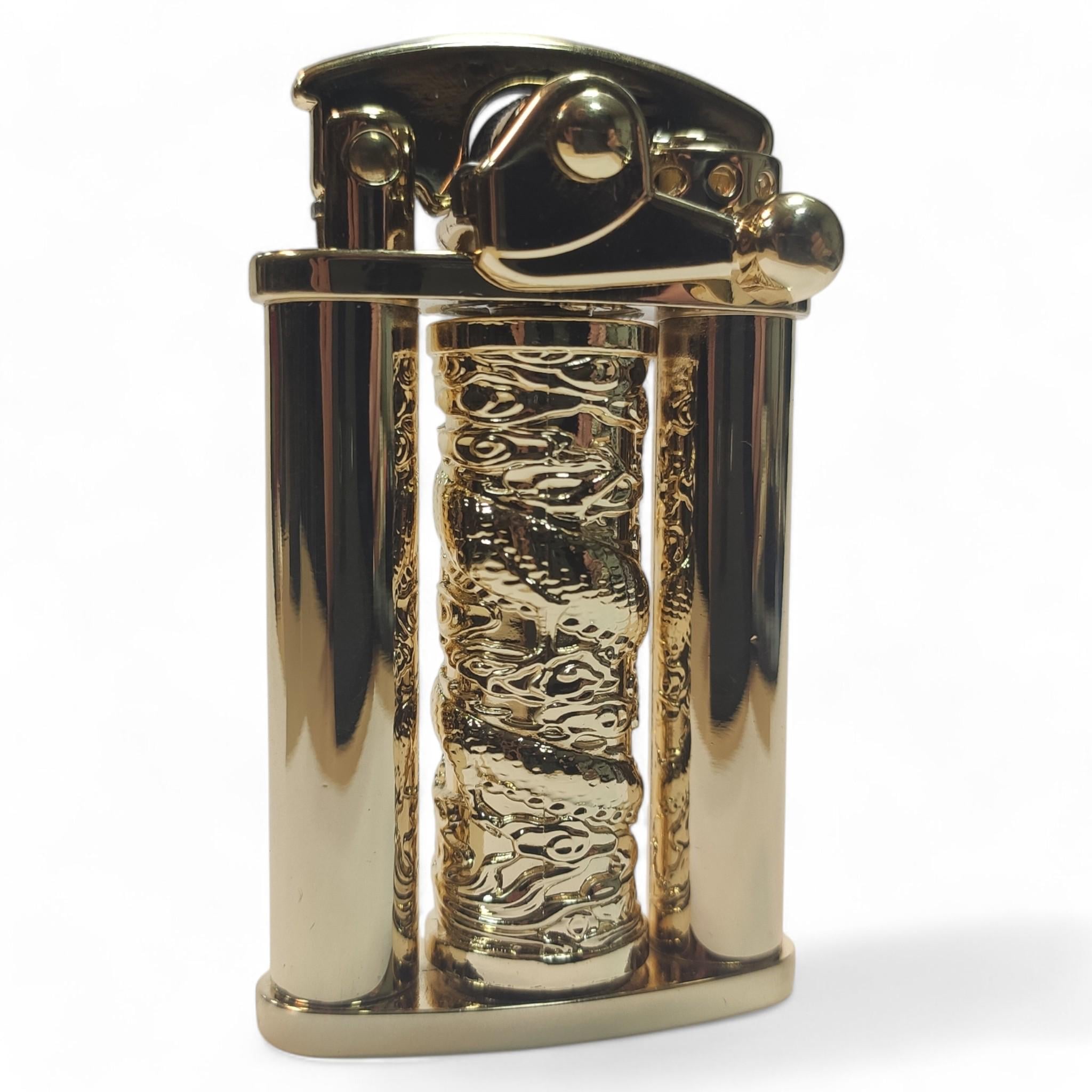 Зажигалка бензиновая Zorro Dragon Retro в подарочной упаковке Gold (BS-Z629 Gold)