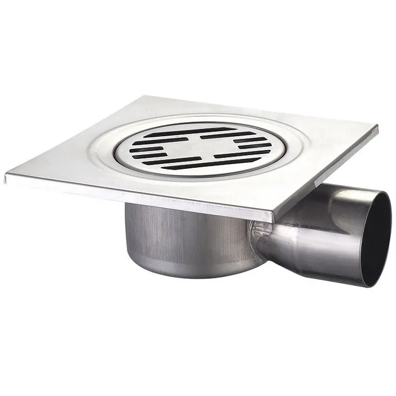 Душовий трап SUS304 MIXXUS Drain-04-15x15-90 кутове відведення із нержавіючої сталі (MI3420)