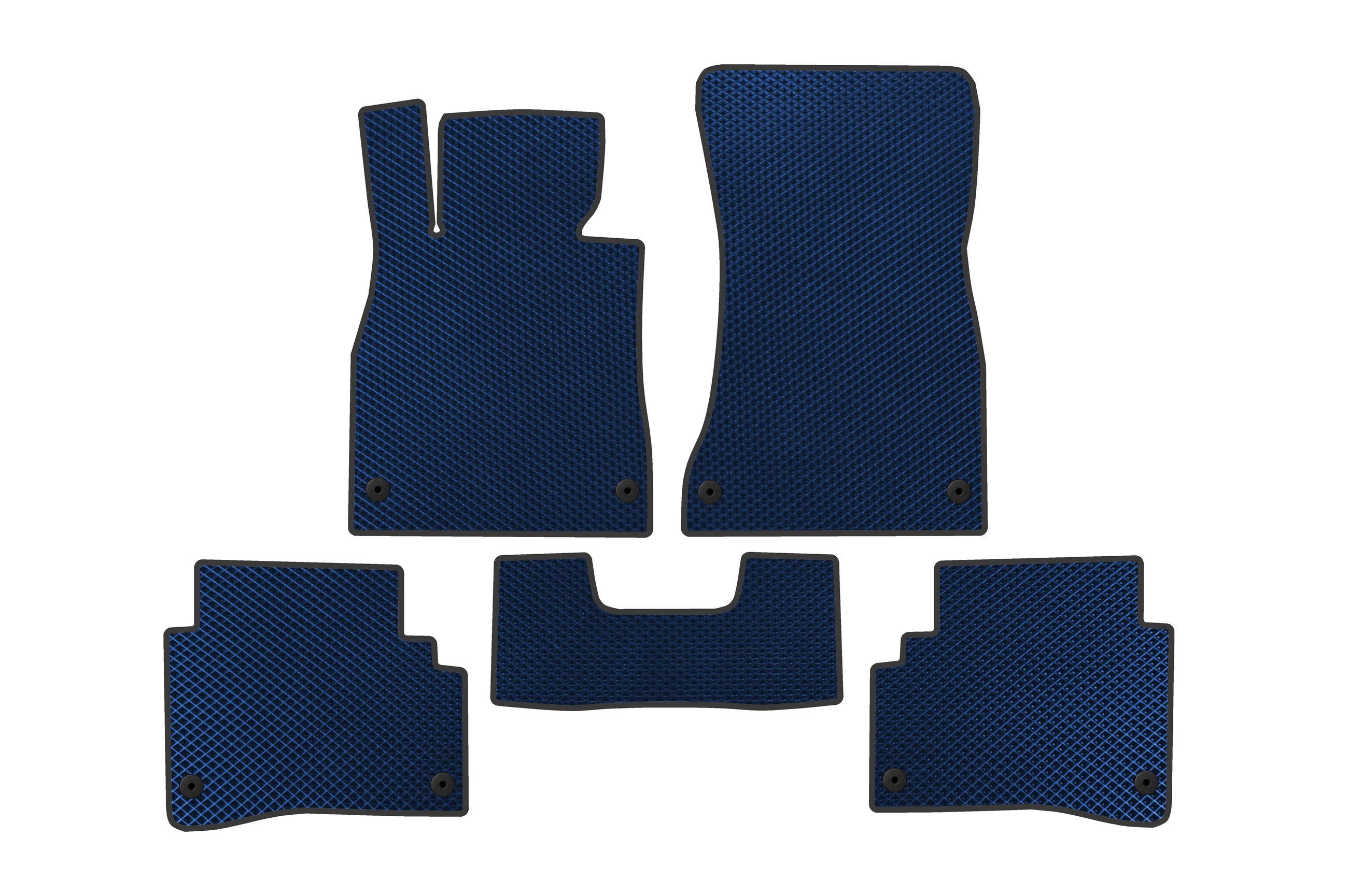 Коврики в автомобиль EVA Digital Designs Short для Mercedes S-сlass W222 2013-2022 гг. этилвинилацетат Синий (183837)