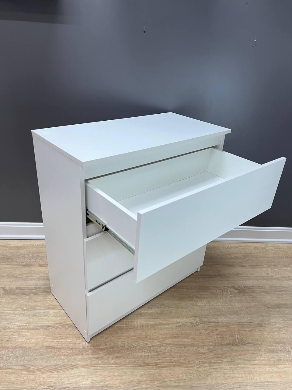 Комод Даллас 3 шухляди 910х805х410 мм Білий - фото 2 Комод Даллас 3 шухляди 910х805х410 мм Білий - фото 2