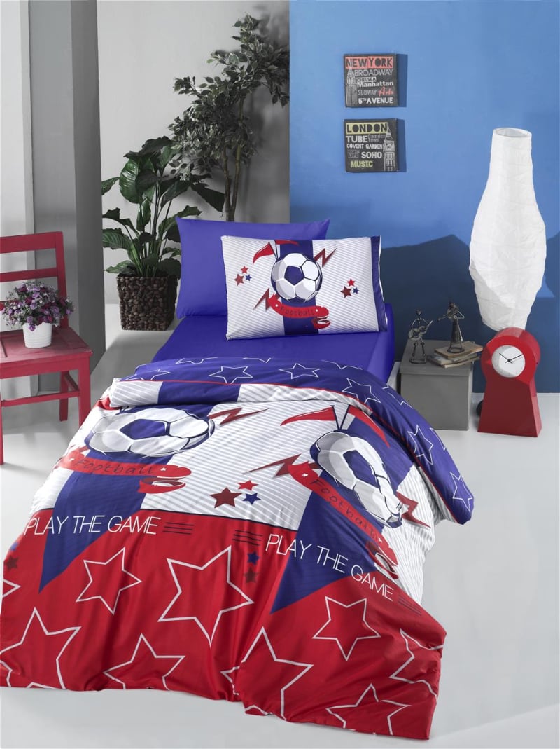 Комплект постельного белья Lighthouse Football ranforce 160х220 см/2х50х70