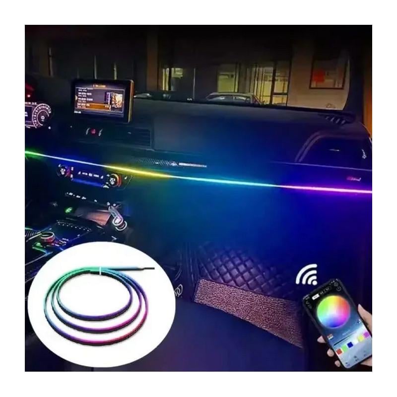 Стрічка діодна на торпеду Ambient Light RGB підсвічування салону 12V 110 см (4588-Leader) - фото 5
