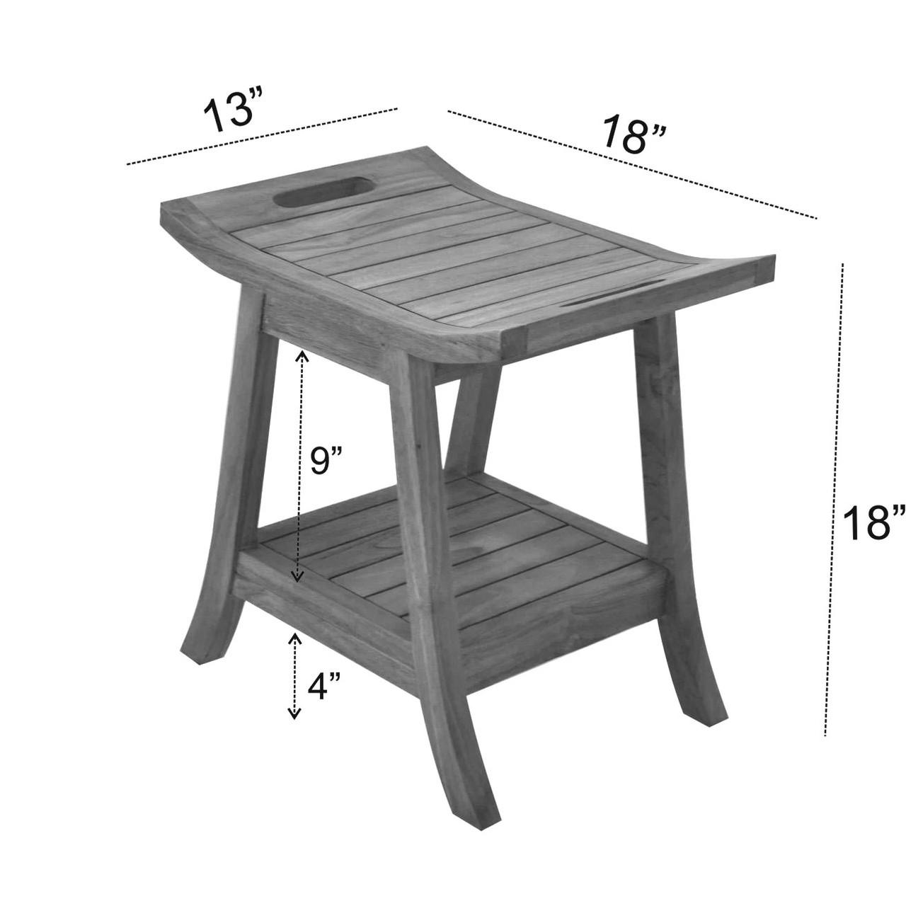 Табурет для ванной из дерева Леканто Корица (ТВН-014533) - фото 2 Табурет для ванной из дерева Леканто Корица (ТВН-014533) - фото 2
