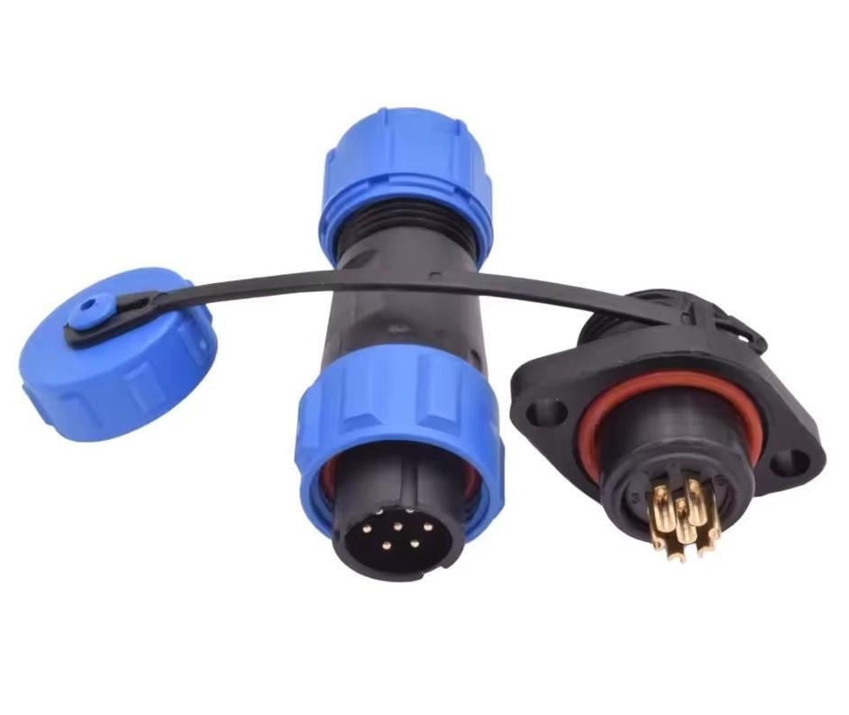 Разъем герметичный SP13 IP68 розетка/штекер на кабель SP13 7F-F-M 7pin 5 А (2735637998)