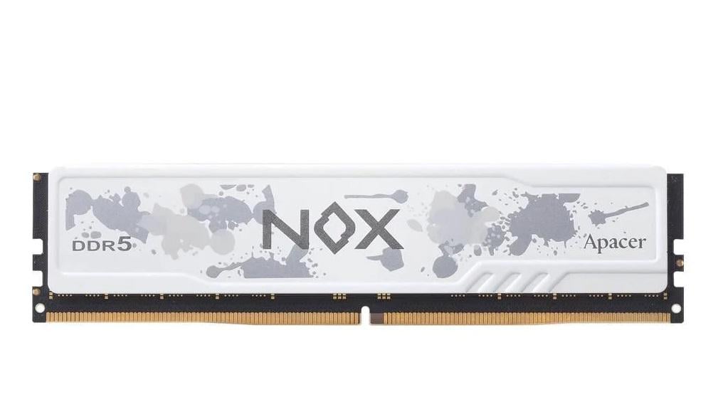 Память Kit DDR5 6000MHz Apacer NOX 40-40-40-96 1,35V с радиатором 16Gb 2 32Gb Белый (AH5U32G60C622MWAA-2)