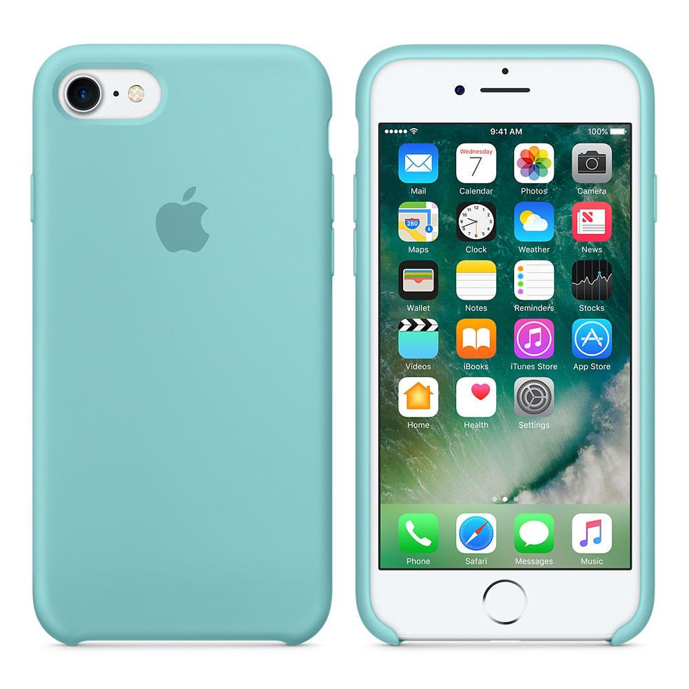Чехол-накладка Apple Silicone Case for iPhone 7/8, Sea Blue (HC)