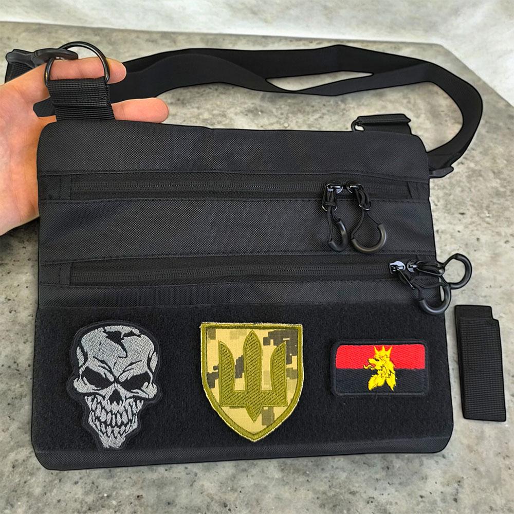 Сумка-кобура мужская 30х24 см Черный (521246) - фото 48 Сумка-кобура мужская 30х24 см Черный (521246) - фото 48