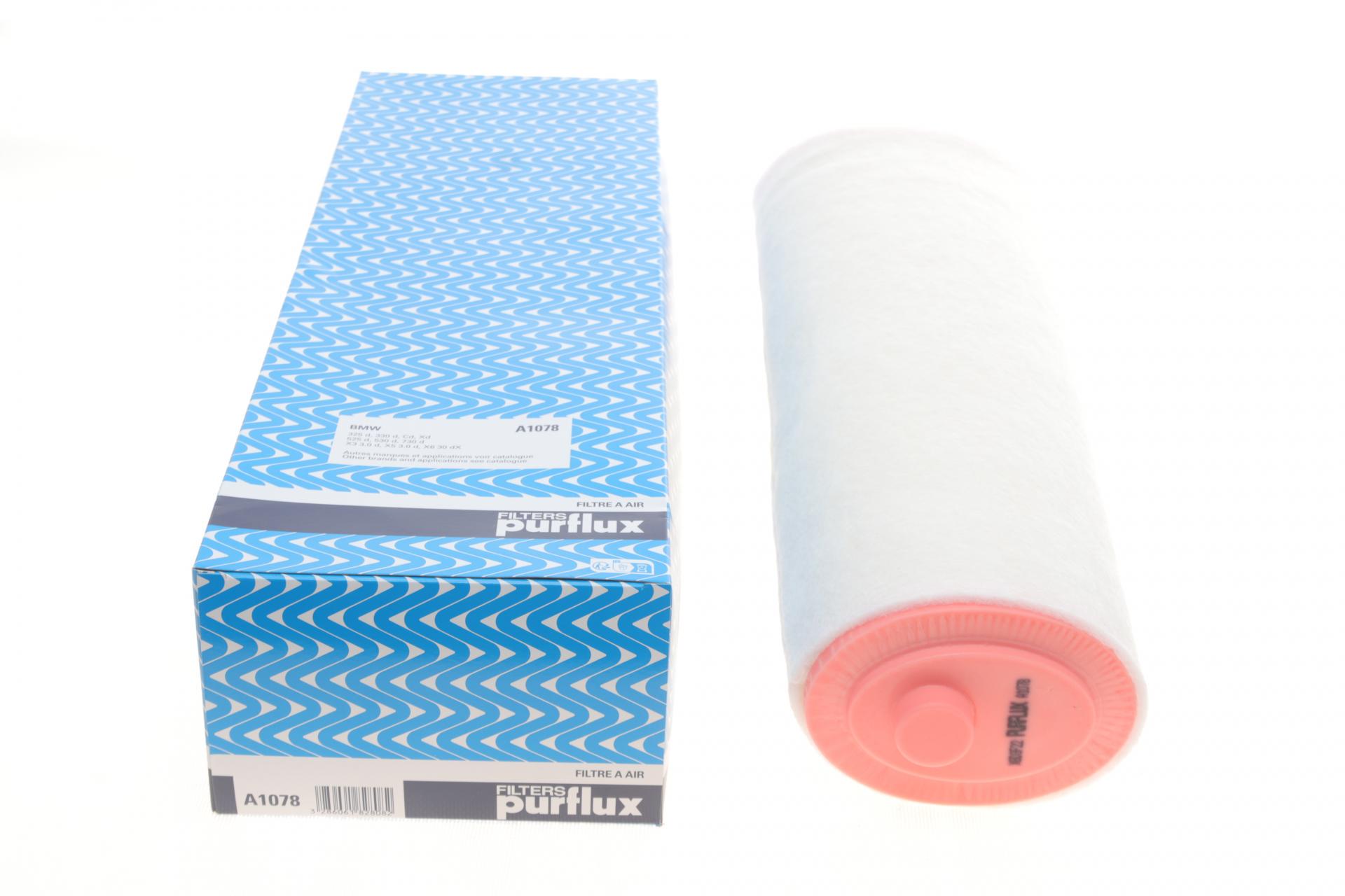 Фільтр повітряний PURFLUX для BMW 3 E46/E90/5 E39/E60/7 E38/E65-E67/X5 E53/E70 30d- (A1078)