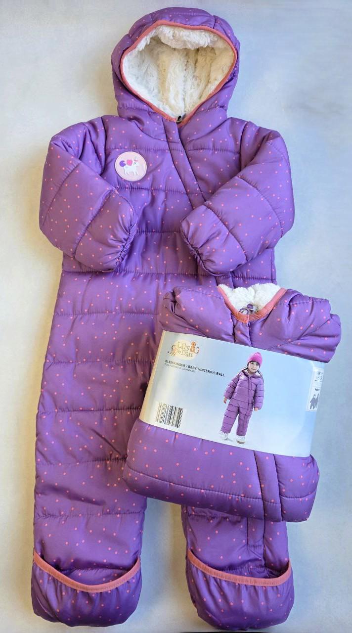 Комбінезон для дівчаток зимовий Lily&Dan на хутрі 98-104 см (480804) - фото 2 Комбінезон для дівчаток зимовий Lily&Dan на хутрі 98-104 см (480804) - фото 2