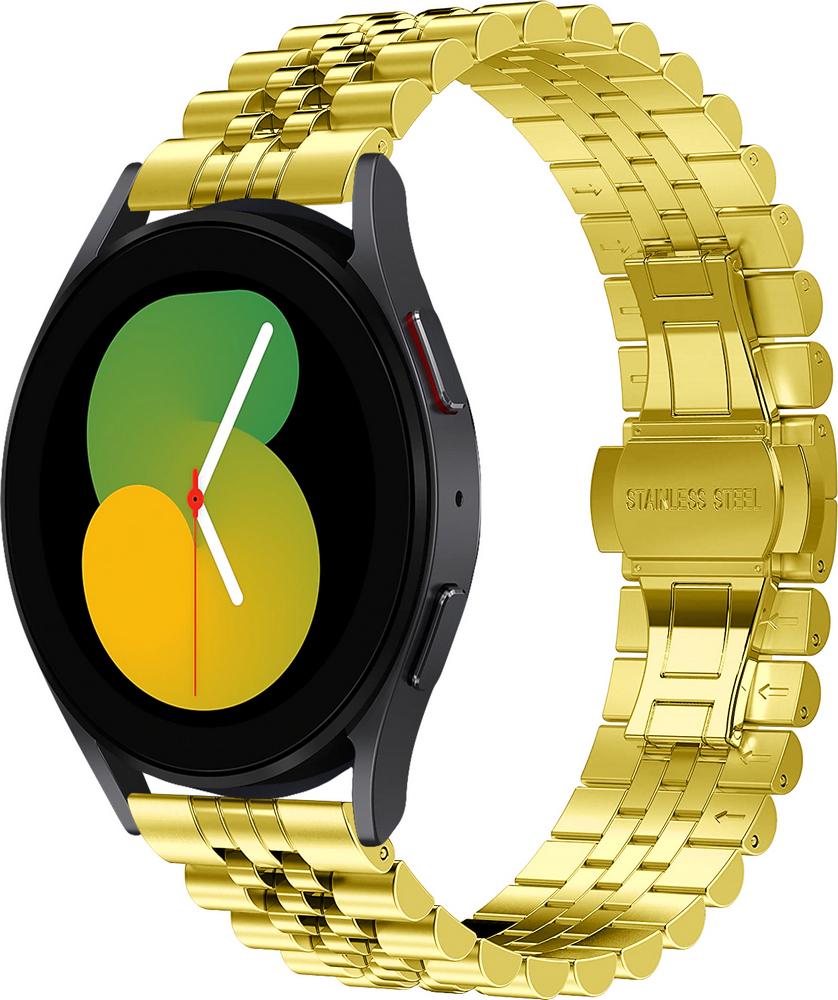 Браслет металевий Stech для Galaxy Watch 5 40 мм Gold (29568-2A)