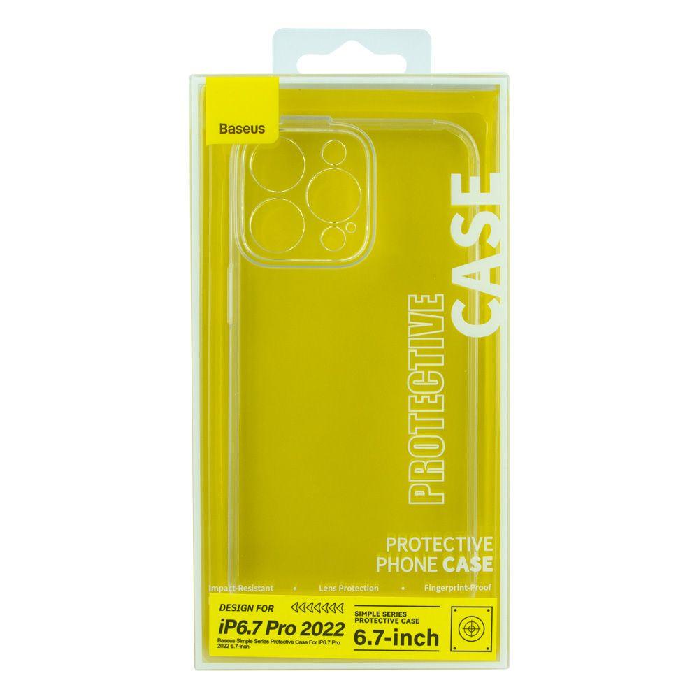Чехол Baseus Simple Series Protective Case для iPhone 14 Pro Max Прозрачный - фото 2