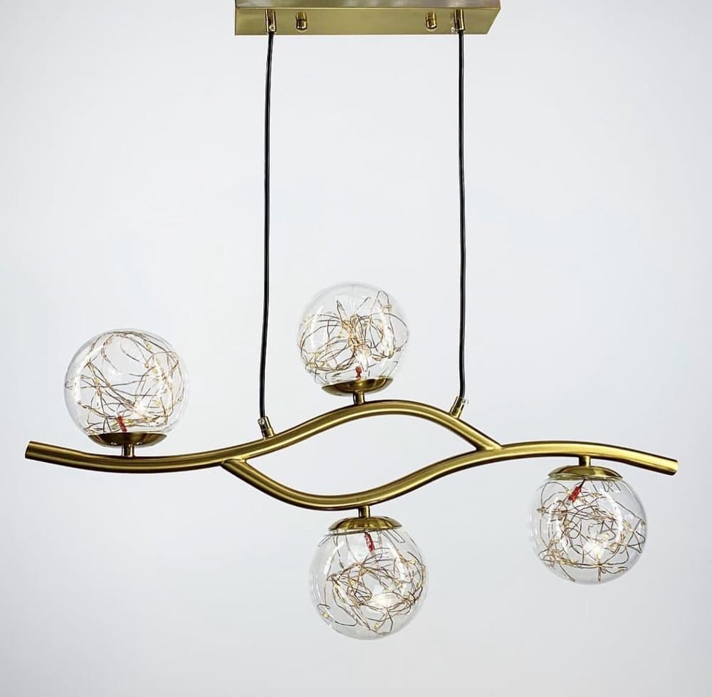 Светильник удлиненный с LED элементами Латунь (YQ318/4 AB)