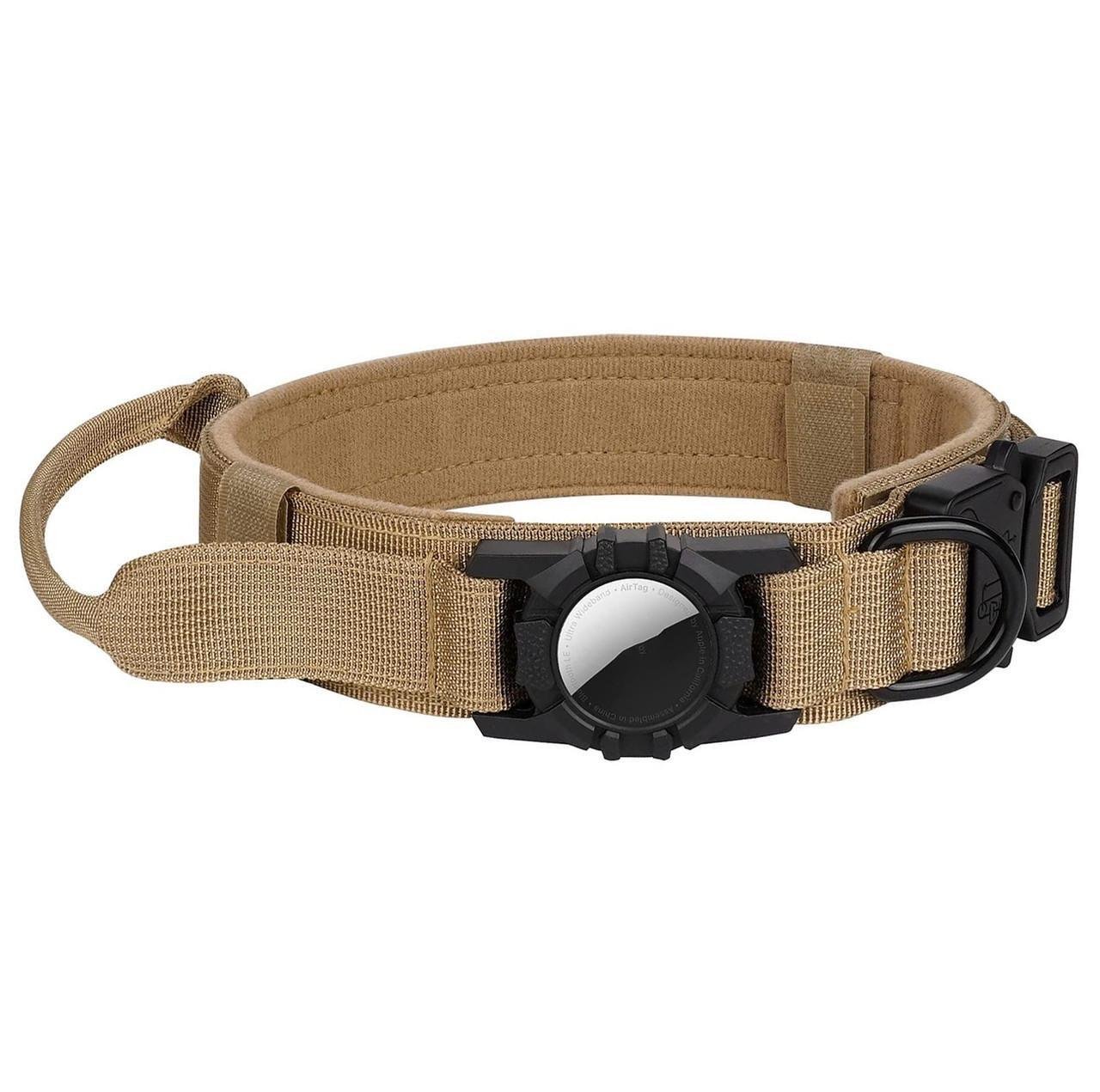 Ошейник для собак AirPet с креплением для AirTag нейлоновый с металлической пряжкой-фастекс L 42-54 см Коричневый (2058153037) - фото 2 Ошейник для собак AirPet с креплением для AirTag нейлоновый с металлической пряжкой-фастекс L 42-54 см Коричневый (2058153037) - фото 2