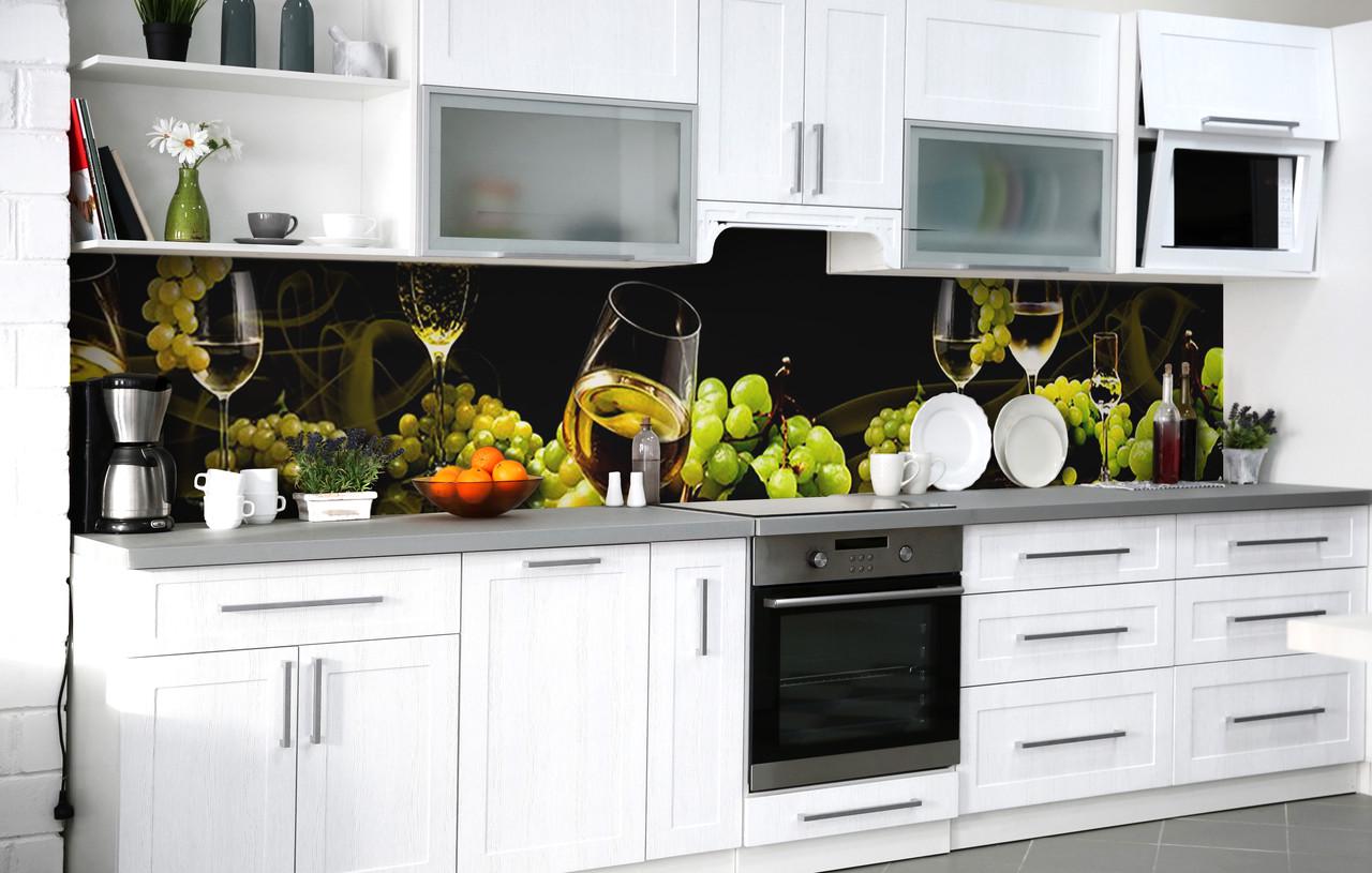 Кухонный фартук Белый мускат виниловый самоклеющийся 60х300 см