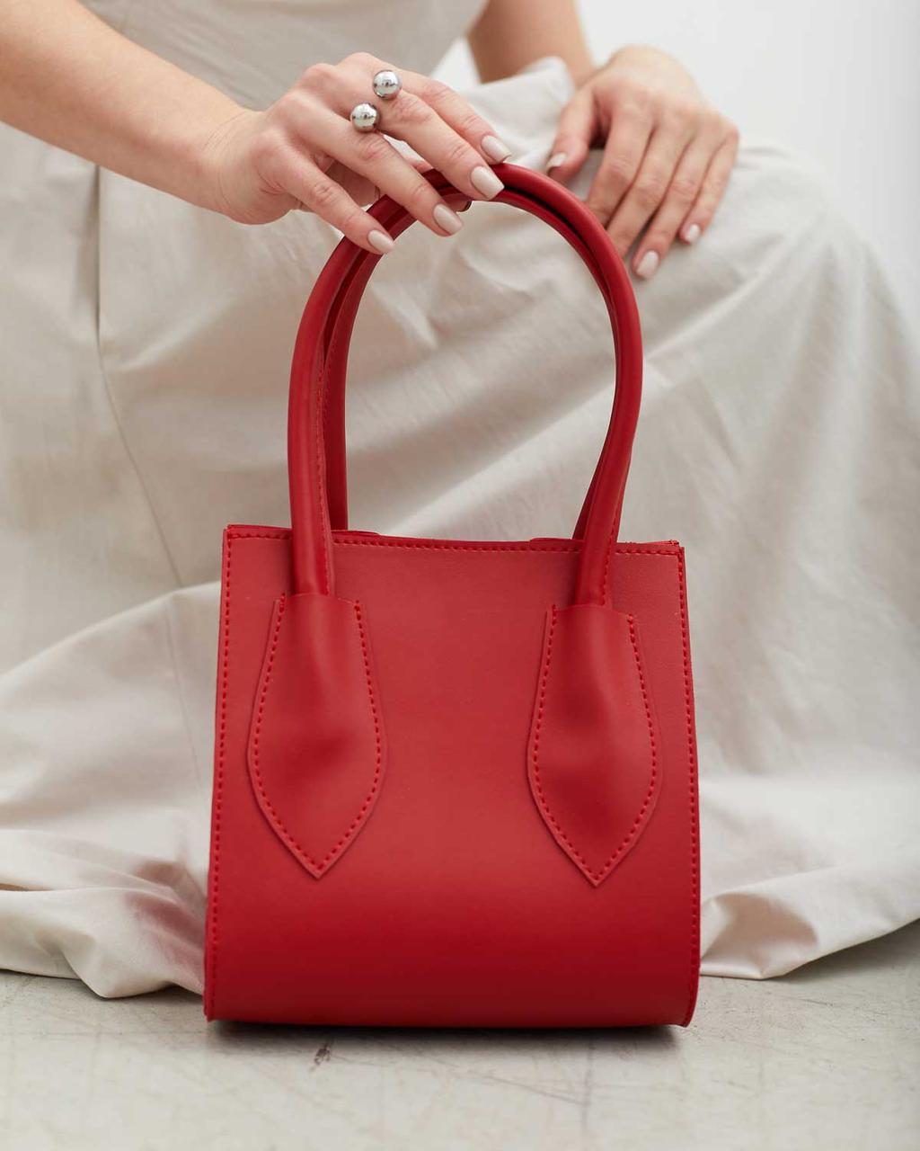 Женская сумка Welassie Лиана на магните с одним отделением Красный (11402)