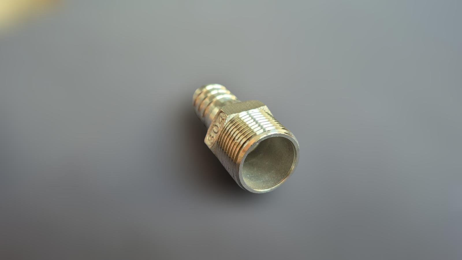 Штуцер шланговий різьбовий DN20 AISI304 BSPP ялинка н/ж сталь ЗР 20 мм 3/4" (29203028) - фото 11