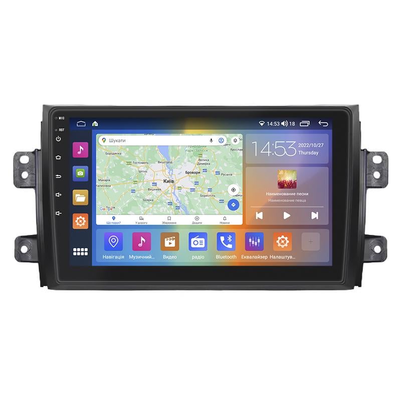 Штатная магнитола Lesko для Suzuki SX4 I (Classic) 2006-2009 IPS 9" 4/64Gb CarPlay 4G Wi-Fi GPS Prime