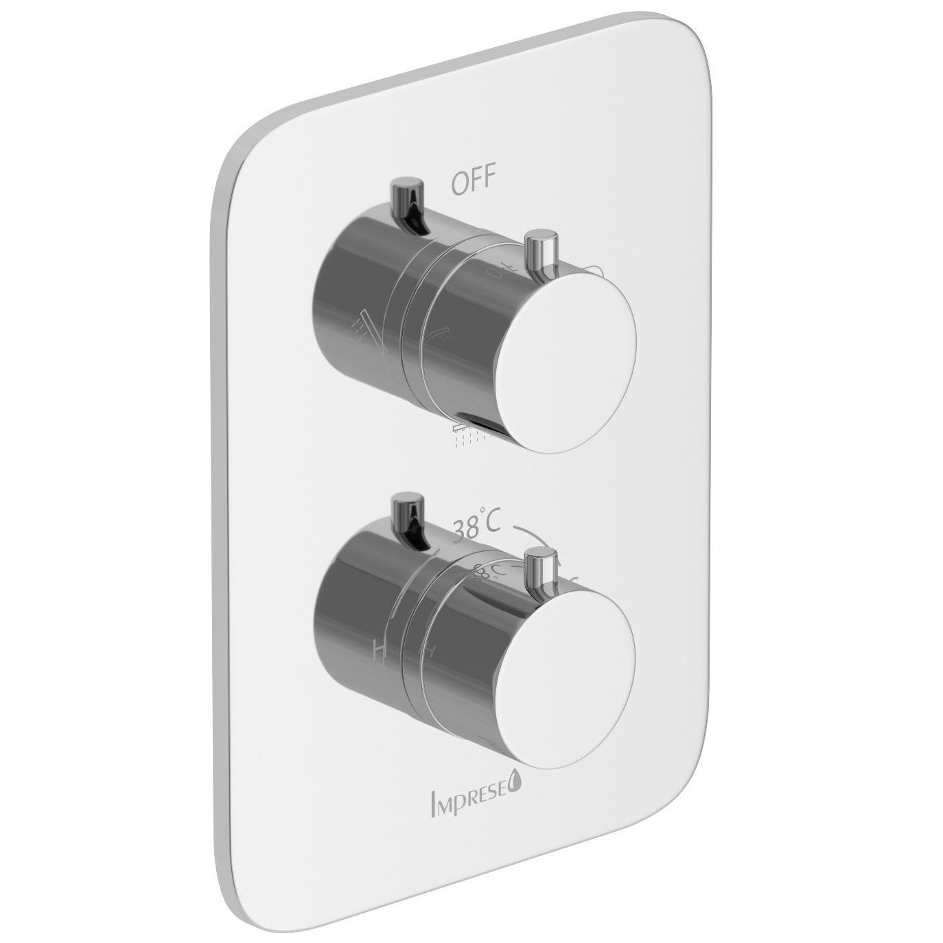 Смеситель скрытого монтажа Imprese Bilovec f04600901AB с термостатом Хром (257327)