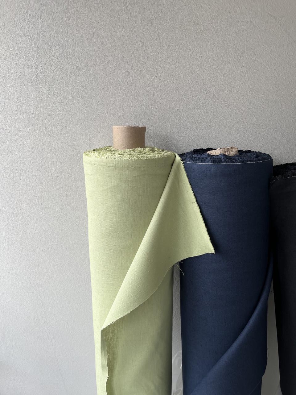 Ткань LINEN PLUS 52% льна и 48% хлопка 143 см 1667 Салатовый - фото 3 Ткань LINEN PLUS 52% льна и 48% хлопка 143 см 1667 Салатовый - фото 3