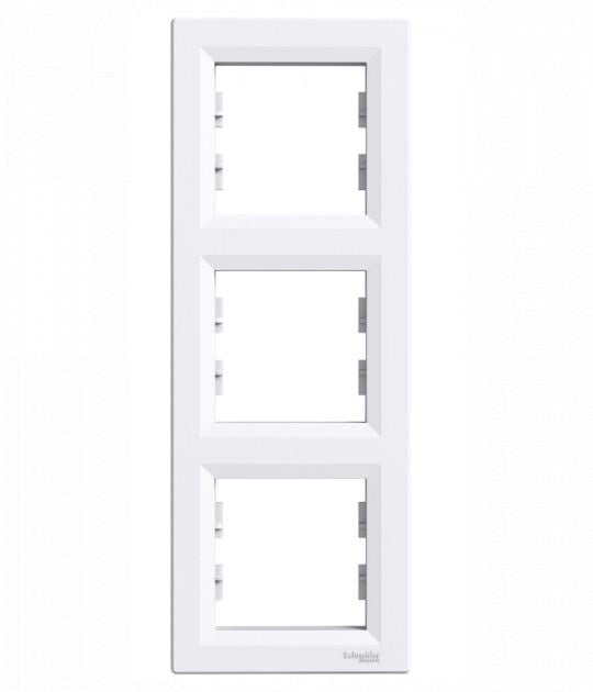 Рамка вертикальная Schneider Electric EPH5810321 Asfora 3 поста пластик Белый (11485804) Рамка вертикальная Schneider Electric EPH5810321 Asfora 3 поста пластик Белый (11485804)