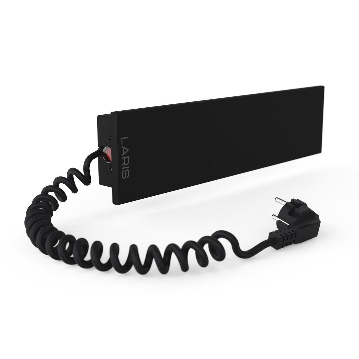 Рушникосушарка електрична для ванної Laris Зебра Смарт ЧФ Ч 400х100 мм Е із сталі Чорний (147-127-73207956)